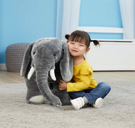 Wild Jumbo Elephant Plush, Giant Stuffed Animal