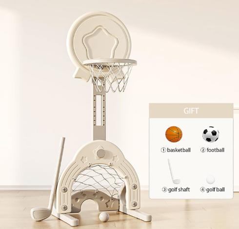 Toddler Basketball Hoop Set with 3 Balls