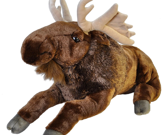 Jumbo Moose Plush, Giant Stuffed Animal, Plush Toy