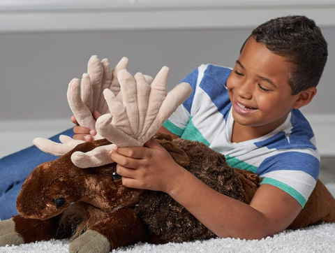 Jumbo Moose Plush, Giant Stuffed Animal, Plush Toy
