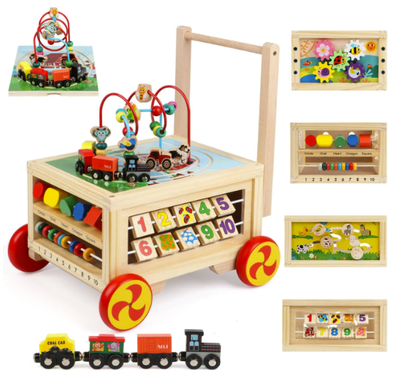 Wooden Activity Cube 7-in-1 Montessori Toys